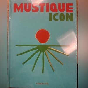 Assouline Mustique Icon Book with Red and Green Design
